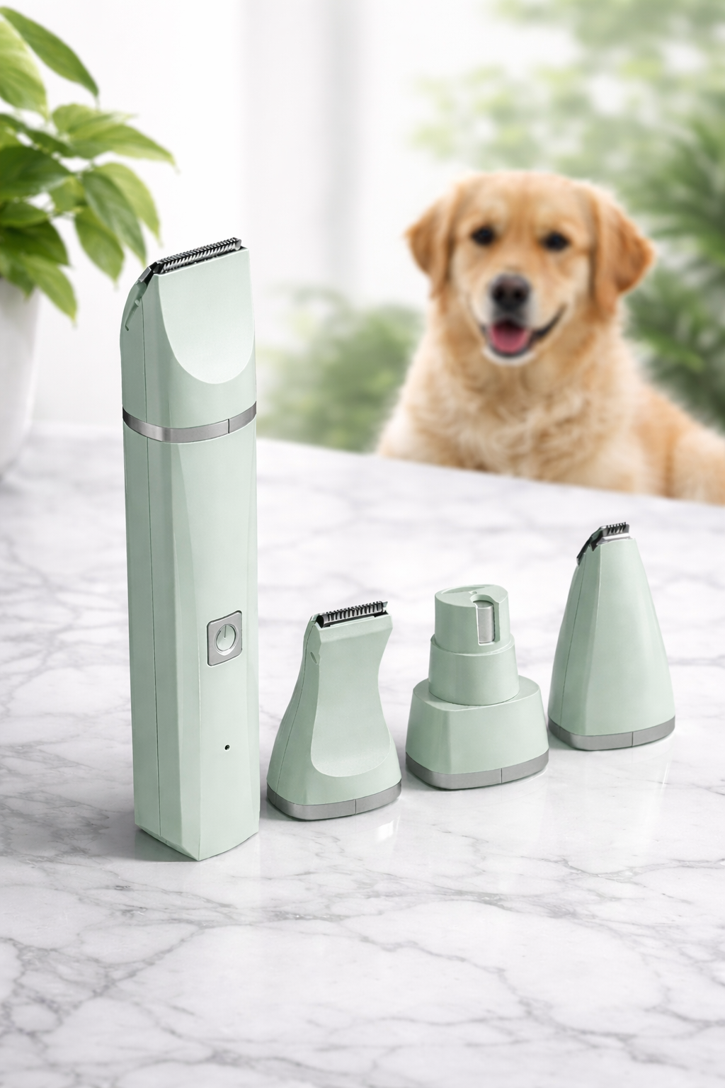 PetPal™ 4-in-1 Electric Pet Trimmer – Low-Noise, USB Rechargeable Grooming Kit for Dogs & Cats